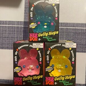New!! 3 Needoh Jelly Hops Scented Bunny